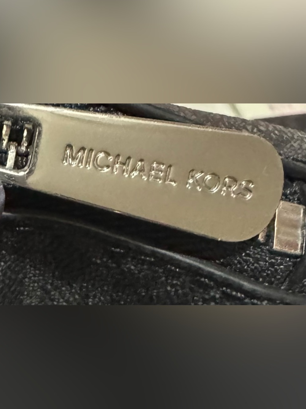 Michael Kors Men's Gray and Black MK Monogram Backpack - Picture 6 of 6
